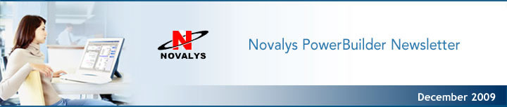 Novalys PowerBuilder Newsletter - December 2009
