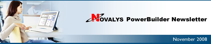 Novalys PowerBuilder Newsletter - November 2008