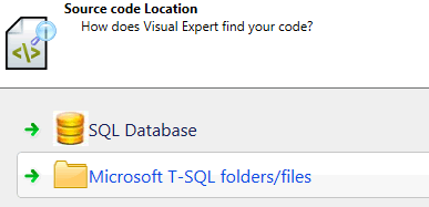 Select SQL Server and T-SQL Code with files or Database connection