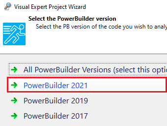 Support for PowerBuilder 2021