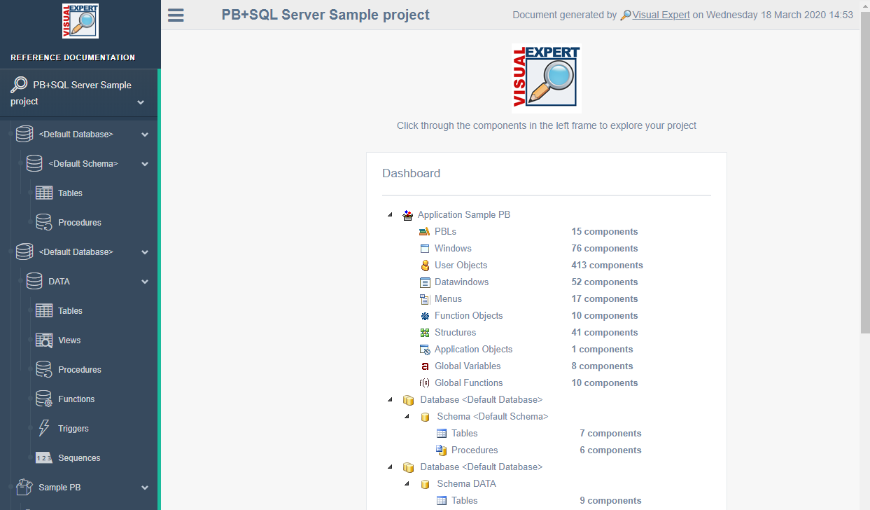 Exemple de documentation pour le projet PB + SQL Server