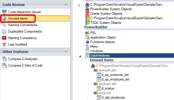 Select the root of DataWindows
