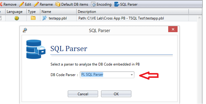 PL/SQL Parser in Visual Expert