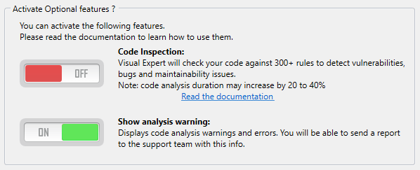 Activate Code Inspection for PB Code