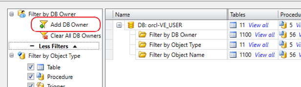 Add DB Owner Filter