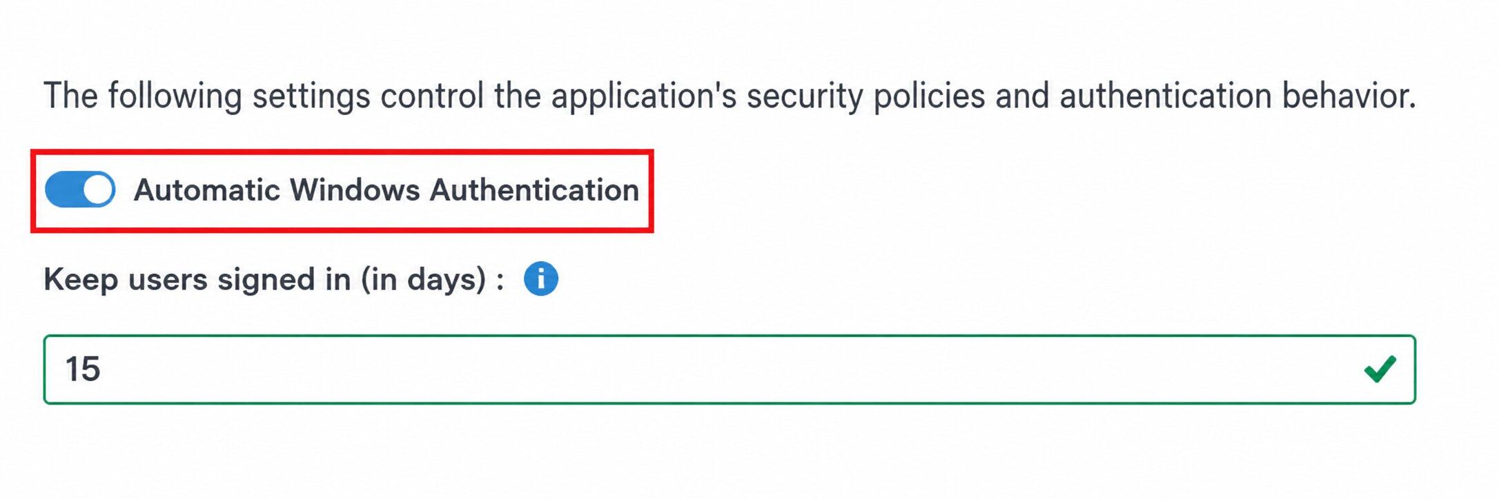 Automatic Windows Authentication