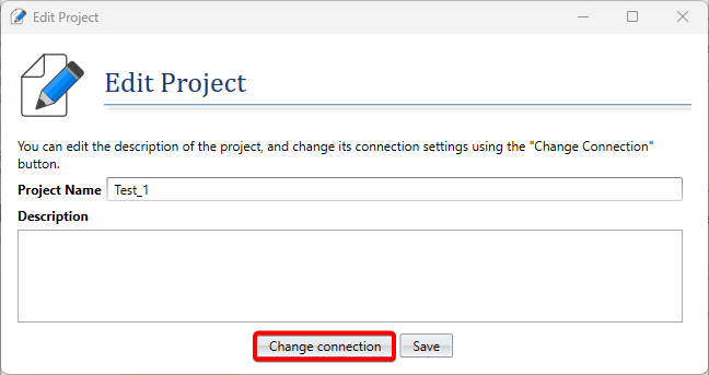 Change Connection Settings