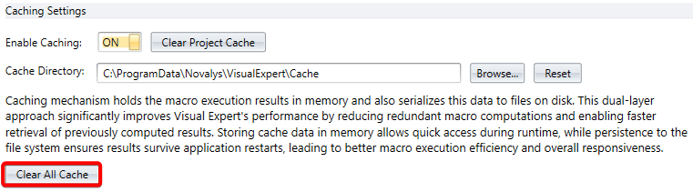 Clear All Application Cache