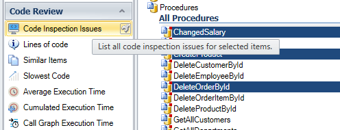 Code Inspection Issues Macro in VE
