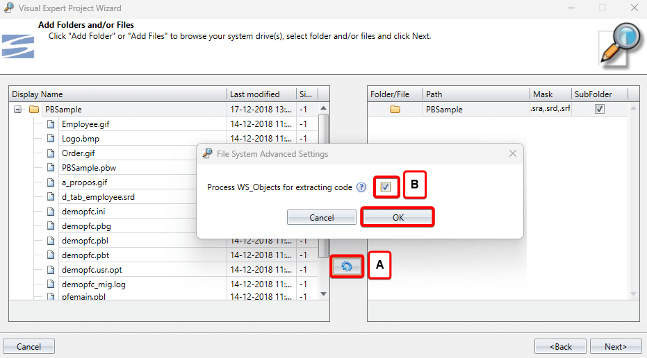 Configure target settings