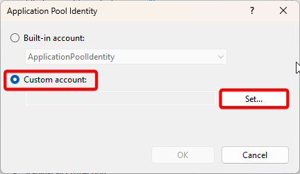 Select Custom Account