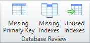 Database Review Tab in Ribbon Menu