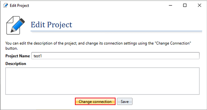 Change Project Connection