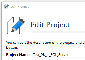 Edit Project Name
