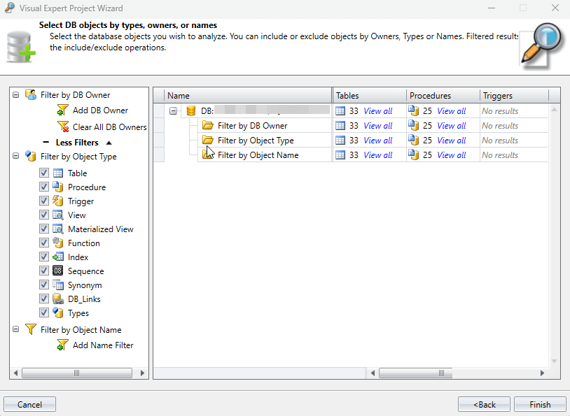 Edit Source Code - Choose DB Object