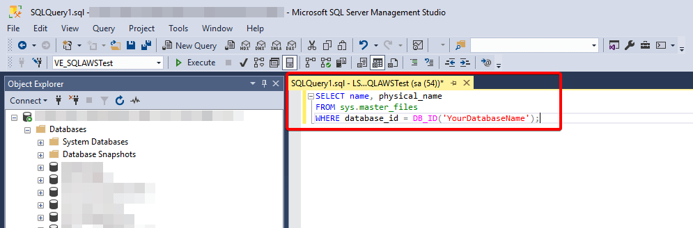 Execute a simple query