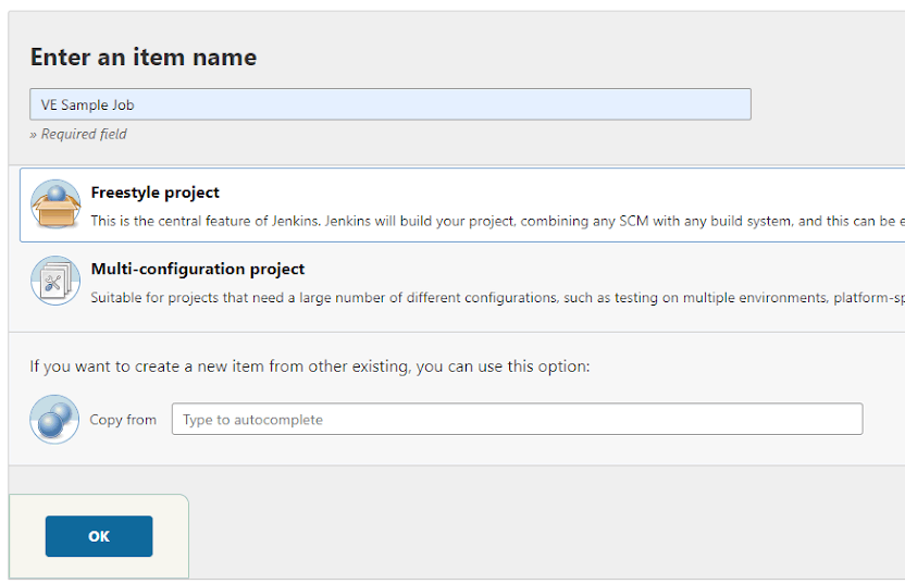 create a Jenkins Freestyle Project