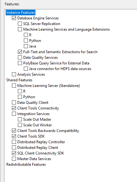 Características de la instancia obligatoria para Visual Expert