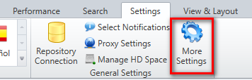 Open More Settings Tab for Naming Conventions