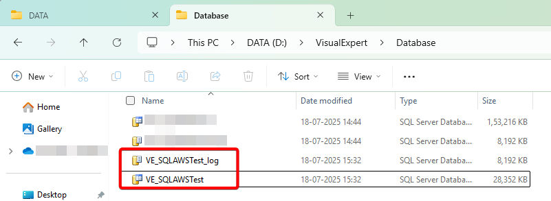 Create New Folder to move SQL Files