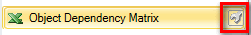 Open object dependency matrix settings