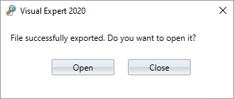 Exportar la matriz de relación de objetos en un archivo de Excel
