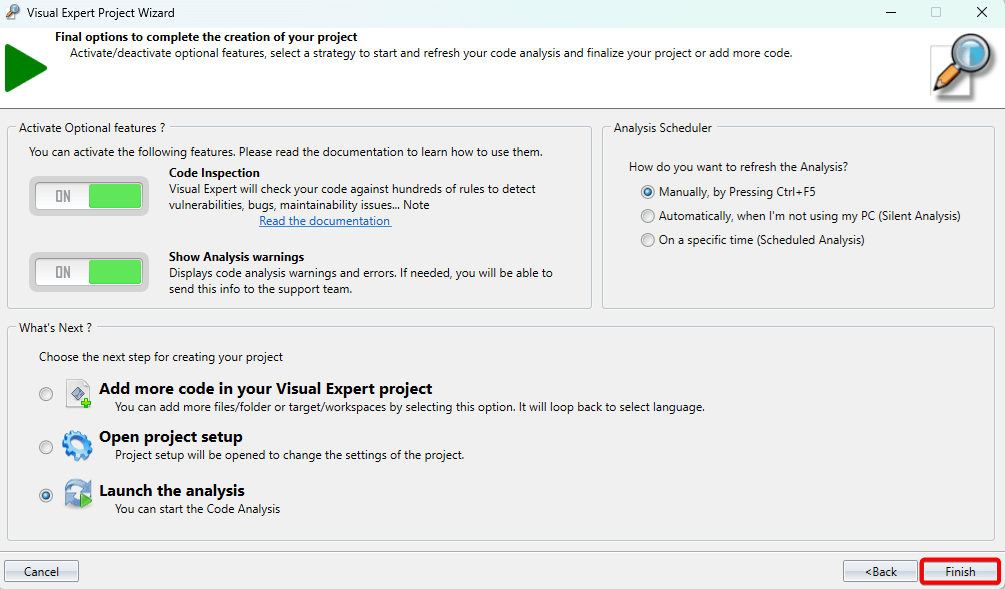 Review configuration summary