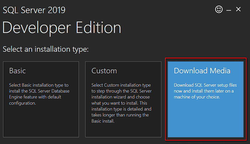 Ejecute el archivo exe de  SQL Server