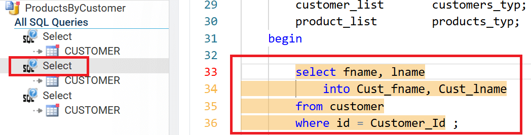 Voir références code