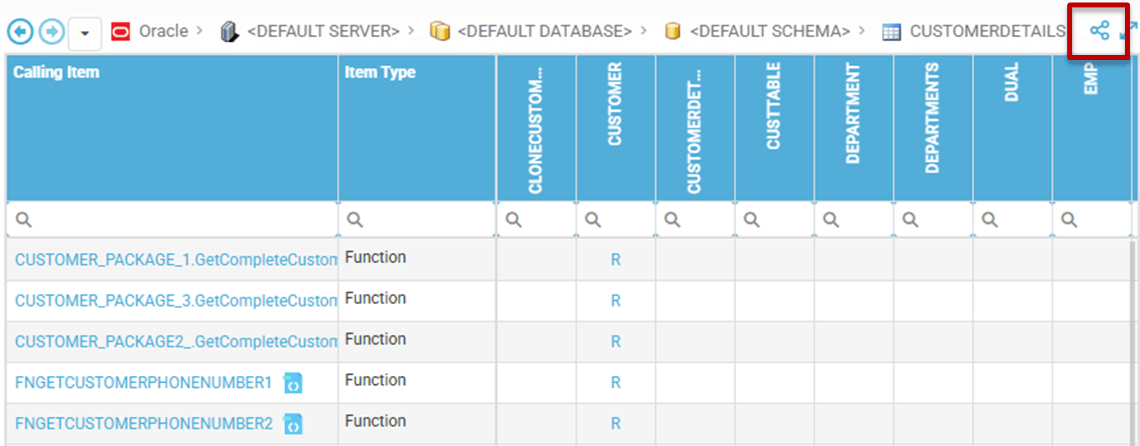 Sharing a CRUD Matrix from Code Explorer