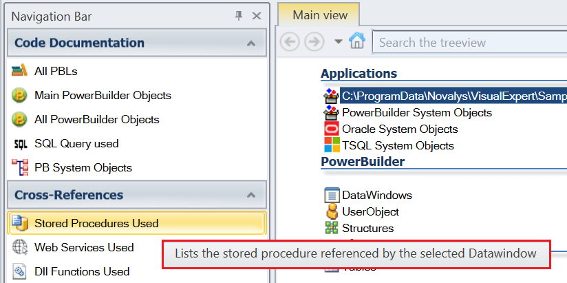 Stored Procedures Used Macro VE