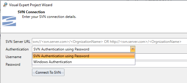 Autenticación de la URL del servidor SVN