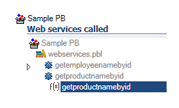 Calls to Web Services in PB Code