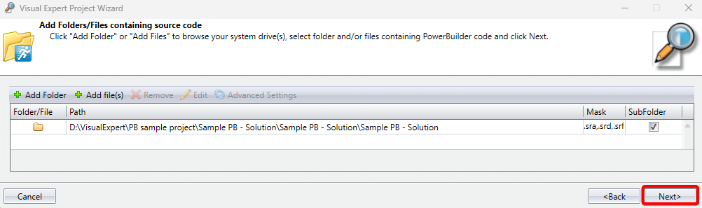 Upload PowerBuilder Solution Folder