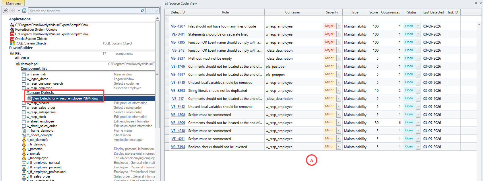 Defect & Task Management in Visual Expert Desktop