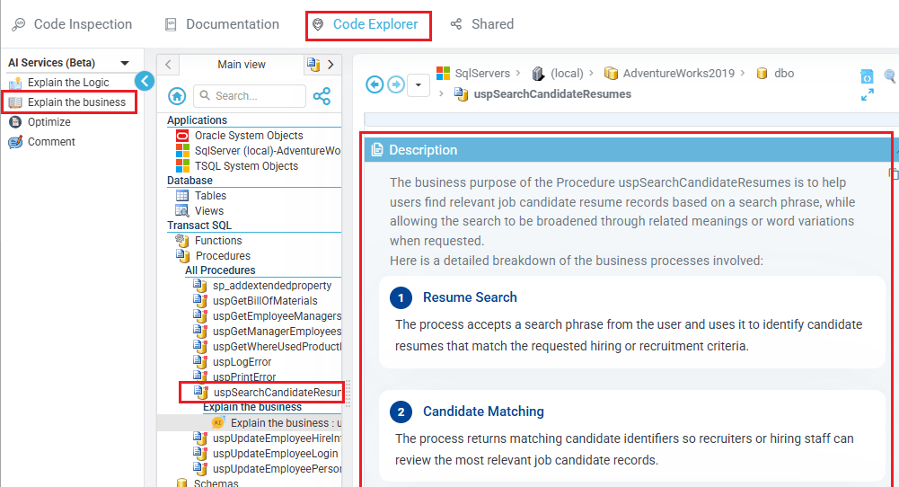 VE AI Macros from Code Explorer