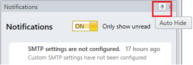 VE Desktop – Auto-hide control for the notification panel