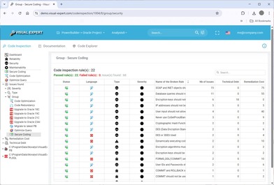 Visual Expert Web Interface