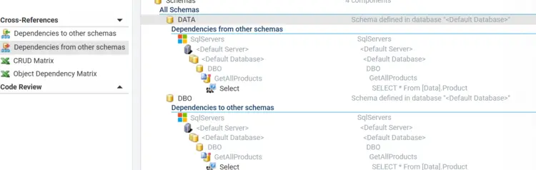 Cross-application / schema in Visual Expert Web