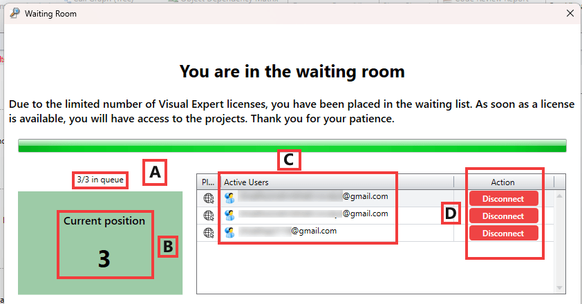 Visual Expert Waiting Room - Desktop