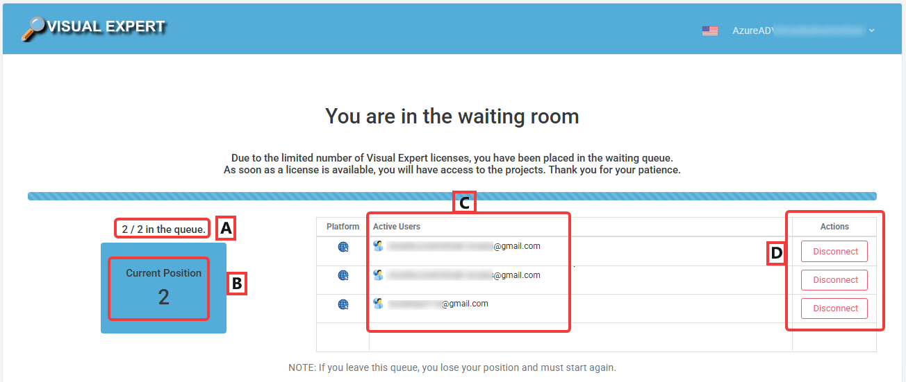 Visual Expert Waiting Room - Web